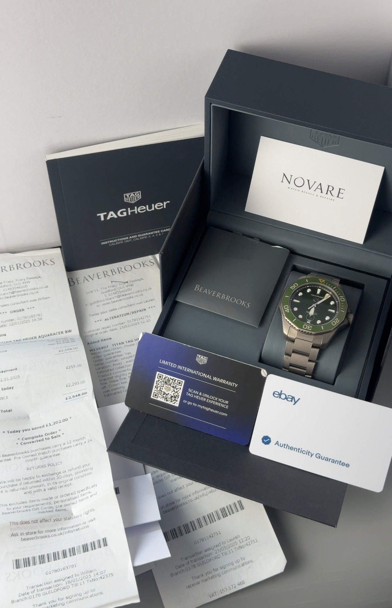TAG Heuer Aquaracer WBP208B