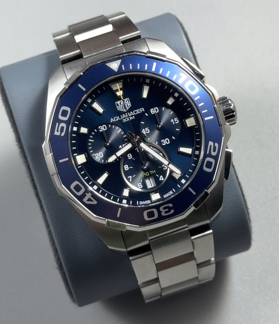 Tag Heuer Men's Aquaracer Quartz Chronograph Blue Watch CAY111B.BA0927